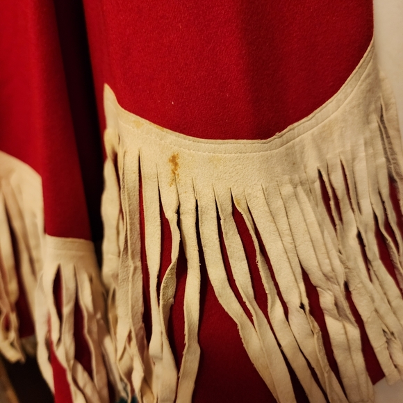 1940's Marge Riley Designer Hollywood Wool & Leather Western skirt Gaucho - Picture 12 of 12